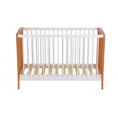 Детская кроватка Polini Kids Simple 101 / 0003022-11 (белый/бук) 7220374
