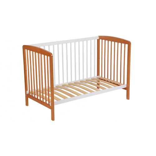 Детская кроватка Polini Kids Simple 101 / 0003022-11 (белый/бук) 7220374