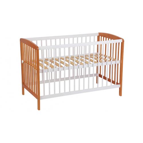 Детская кроватка Polini Kids Simple 101 / 0003022-11 (белый/бук) 7220374
