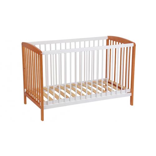 Детская кроватка Polini Kids Simple 101 / 0003022-11 (белый/бук) 7220374