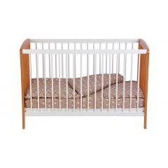 Детская кроватка Polini Kids Simple 101 / 0003022-11 (белый/бук) 7220374