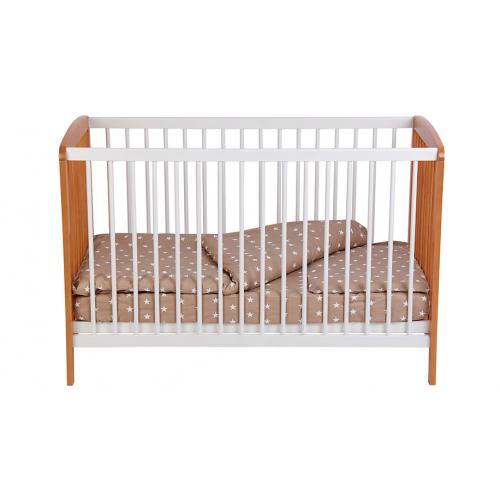 Детская кроватка Polini Kids Simple 101 / 0003022-11 (белый/бук) 7220374