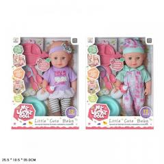 Пупс многофункциональный, 12 предметов, 2 вида, коробка 59016A-1