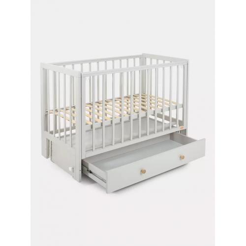 Детская кроватка Rant Indy Box / 780 (Crystal Beige) 9744038 (быстросъемная стенка)