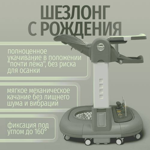 Стульчик для кормления Bubago William BG 193-1 Зеленый