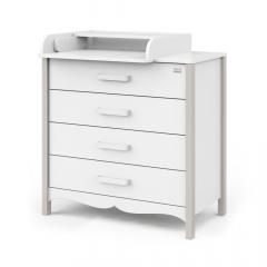 Комод пеленальный Атон Мебель Felix (4 ящика) Кашемир-белый (Феликс) БП-00003550