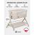 Колыбель кроватка Lionelo Leonie Plus (Beige Sand) Бежевый (ручной маятник)