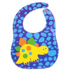 Нагрудник детский ПВХ с карманом 34х25 см 1050 Динозаврик