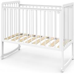 Детская кроватка Атон Baby Master Ariel 01 колесо-качалка (белая аляска)  быстросъемная стенка / Ариэль