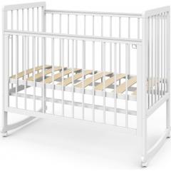 Детская кроватка Атон Baby Master Ariel 01 колесо-качалка (белая аляска)  быстросъемная стенка / Ариэль