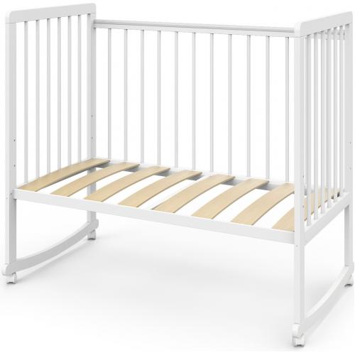 Детская кроватка Атон Baby Master Ariel 01 колесо-качалка (белая аляска)  быстросъемная стенка / Ариэль