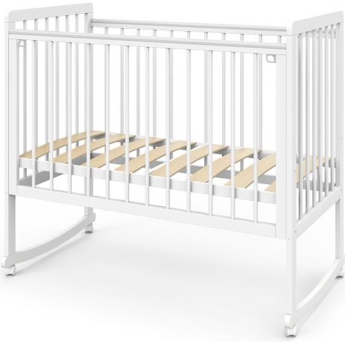 Детская кроватка Атон Baby Master Ariel 01 колесо-качалка (белая аляска)  быстросъемная стенка / Ариэль