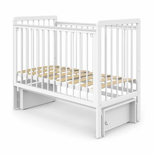 Детская кроватка Атон Baby Master Ariel 03 маятник (белая аляска) 9668734 быстросъемная стенка / Ариэль