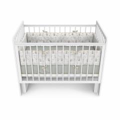 Детская кроватка Атон Baby Master Ariel 03 маятник (белая аляска) 9668734 быстросъемная стенка / Ариэль