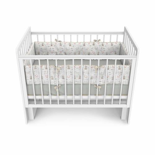 Детская кроватка Атон Baby Master Ariel 03 маятник (белая аляска) 9668734 быстросъемная стенка / Ариэль