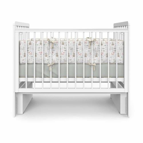 Детская кроватка Атон Baby Master Ariel 03 маятник (белая аляска) 9668734 быстросъемная стенка / Ариэль
