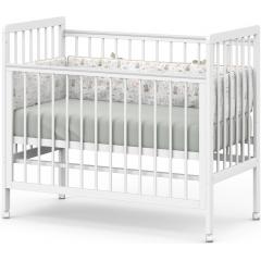 Детская кроватка Атон Baby Master Ariel 04 колеса (белая аляска)  9958441 быстросъемная стенка / Ариэль