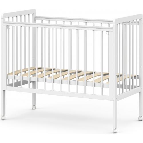 Детская кроватка Атон Baby Master Ariel 04 колеса (белая аляска)  9958441 быстросъемная стенка / Ариэль