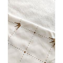 Непромокаемая многоразовая пеленка ранфорс 60х90 см Короны