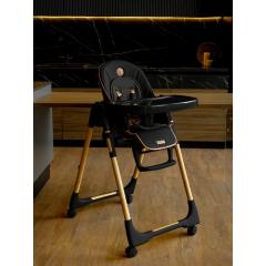 Стульчик для кормления Amarobaby Elegant / AB23-23EL/09 (черный)