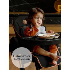 Стульчик для кормления Amarobaby Elegant / AB23-23EL/09 (черный)