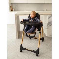 Стульчик для кормления Amarobaby Elegant / AB23-23EL/09 (черный)