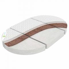 Детский матрас круглый-овальный из трех частей Монис Стиль Кокос-Стандарт 125х75х10 (трансформер) 018/7 (из 3-х частей)