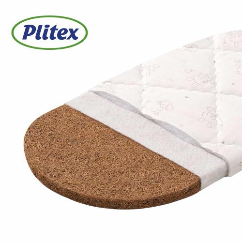 Матрас в коляску Plitex Юниор 78х34 Lux стеганный чехол Ю-780-08