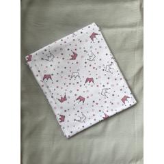 Пеленка трикотажная 90х100 см Короны и Звезды (ТМ Пеленкино)