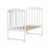 Детская кроватка Milena (белый) Колесо-качалка (автостенка) быстросъемная стенка Милена