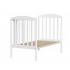 Детская кроватка Milena (белый) Колесо-качалка (автостенка) быстросъемная стенка Милена