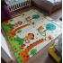 Детский коврик двухсторонний в сумке 2х1,8 м Джунгли - Цифры (термоковрик)