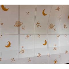 Детский коврик двухсторонний в сумке 2х1,8 м Космос (термоковрик)