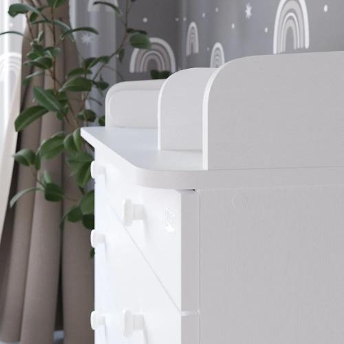 Комод пеленальный Атон Leo 805 с органайзером (белый) 9108822