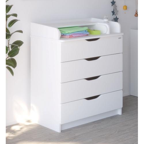 Комод пеленальный Атон Сириус-2 Wood 804 ПВХ Белый Aton