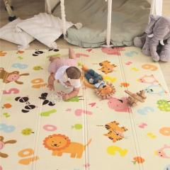 Детский коврик двухсторонний в сумке 2х1,8 м Джунгли - Цифры (термоковрик)