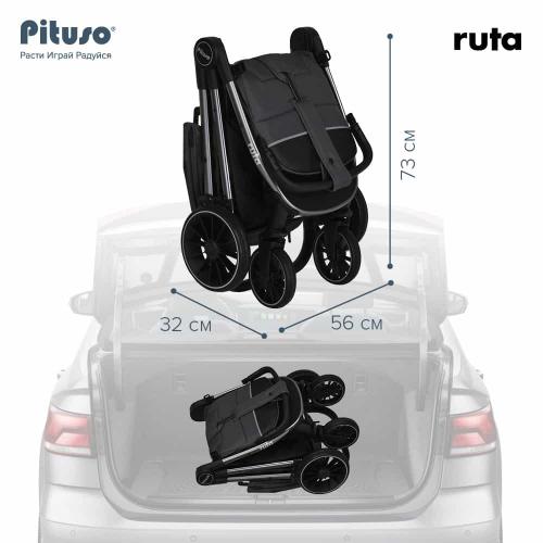 Прогулочная коляска Pituso Ruta Dark Grey Темно-Серый (PU) BD206/Dark Grey