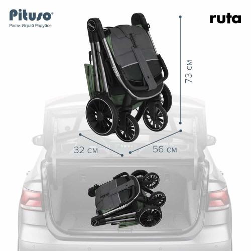 Прогулочная коляска Pituso Ruta Green / Зеленый (PU) BD206/Green