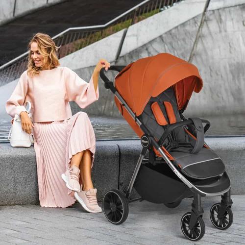 Прогулочная коляска Pituso Ruta Orange Оранжевый (PU) BD206/Orange