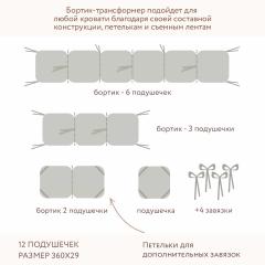 Бортик для кроватки Perina SoftCotton СК1/4-05.13 Серо-оливковый