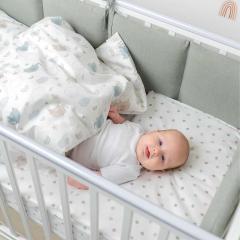 Бортик для кроватки Perina SoftCotton СК1/4-05.13 Серо-оливковый