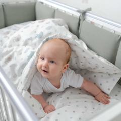 Бортик для кроватки Perina SoftCotton СК1/4-05.13 Серо-оливковый