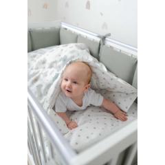 Бортик для кроватки Perina SoftCotton СК1/4-05.13 Серо-оливковый