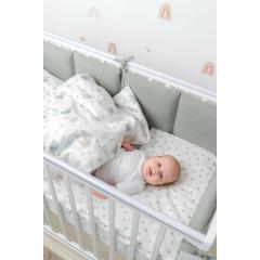 Бортик для кроватки Perina SoftCotton СК1/4-05.13 Серо-оливковый