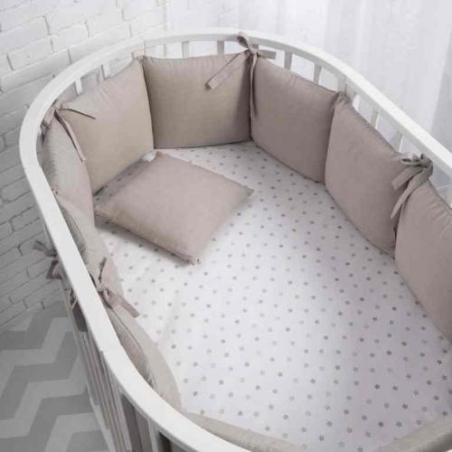 Бортик для кроватки Perina SoftCotton СК1/4-05.12 Песочный