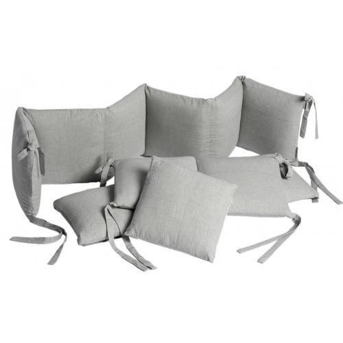 Бортик для кроватки Perina SoftCotton СК1/4-05.13 Серо-оливковый