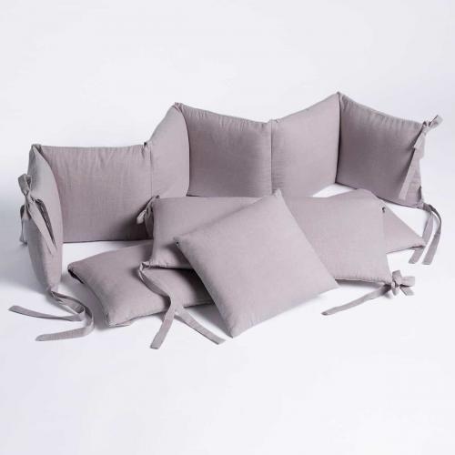 Бортик для кроватки Perina SoftCotton СК1/4-05.6 Серо-лиловый