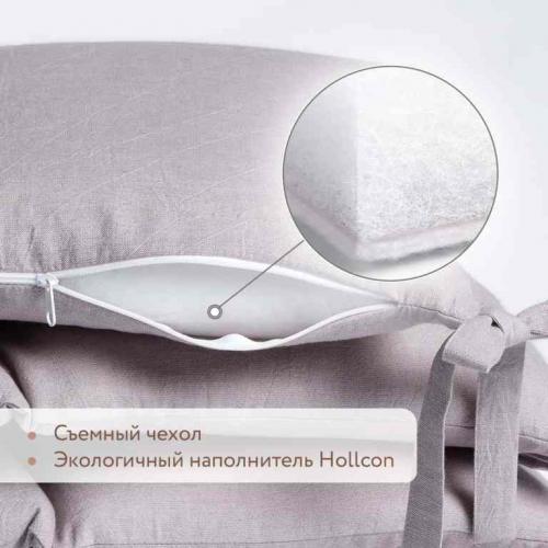 Бортик для кроватки Perina SoftCotton СК1/4-05.6 Серо-лиловый