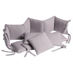 Бортик для кроватки Perina SoftCotton СК1/4-05.6 Серо-лиловый