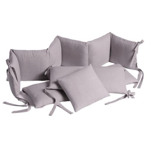 Бортик для кроватки Perina SoftCotton СК1/4-05.6 Серо-лиловый